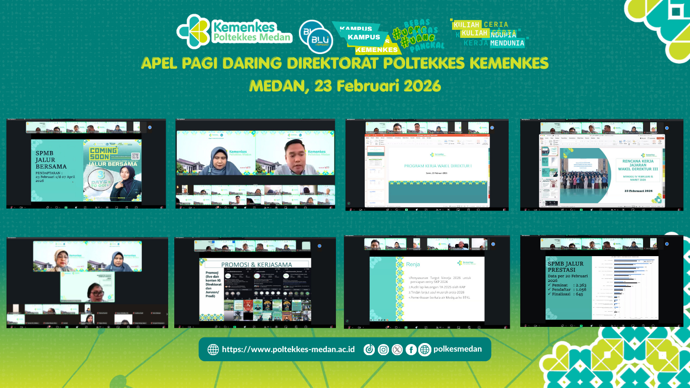 Apel Daring Poltekkes Kemenkes Medan, 23 Februari 2026